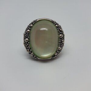 Mother of Pearl & Sterling "Starry Night" Ring